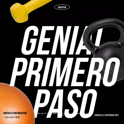 black modern fitness promoción