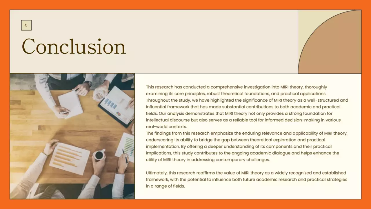 Orange Modern Project Presentation