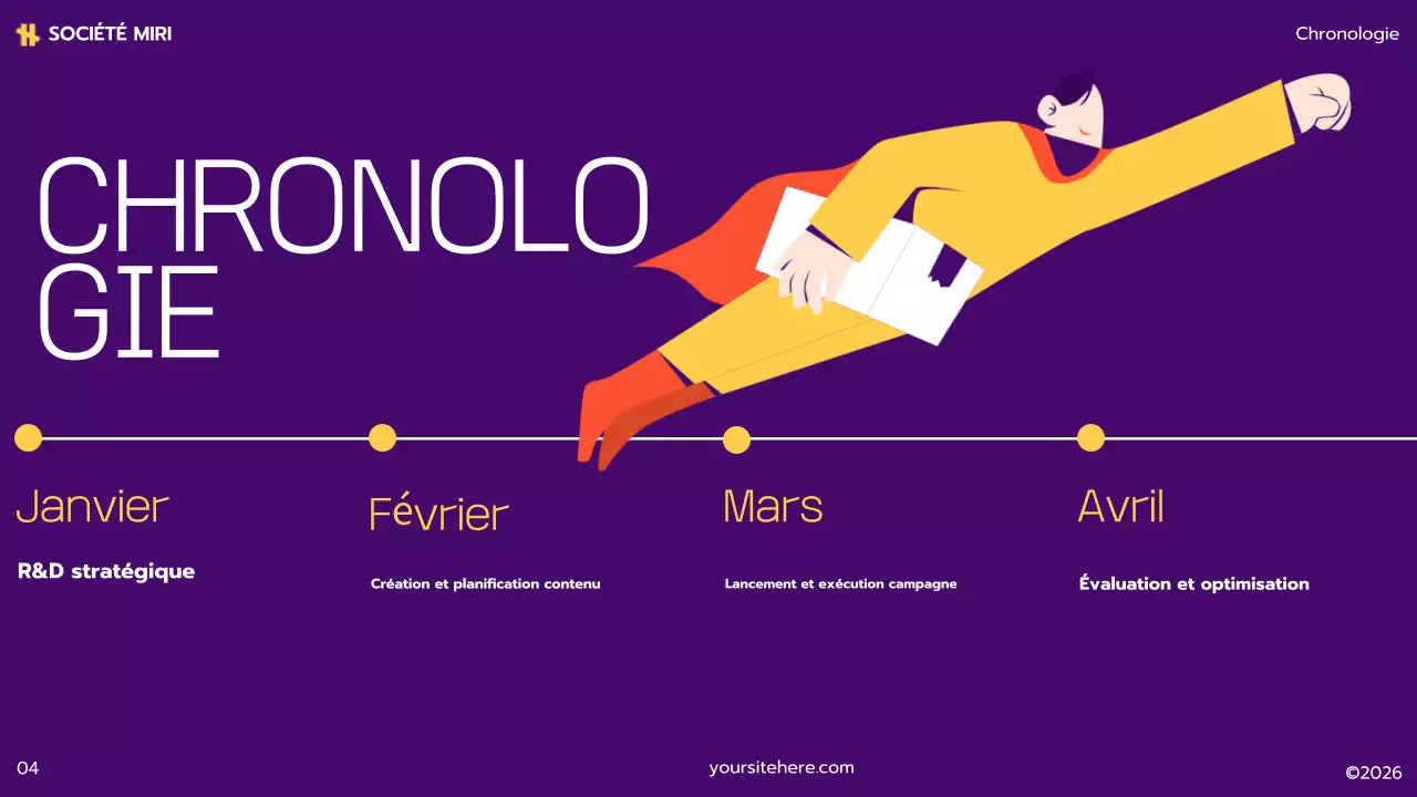 plan de marketing moderne jaune