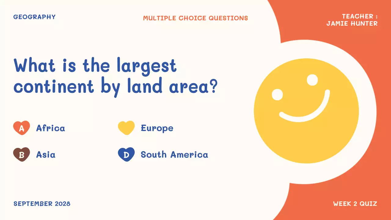 Orange Simple Classroom Guide Presentation