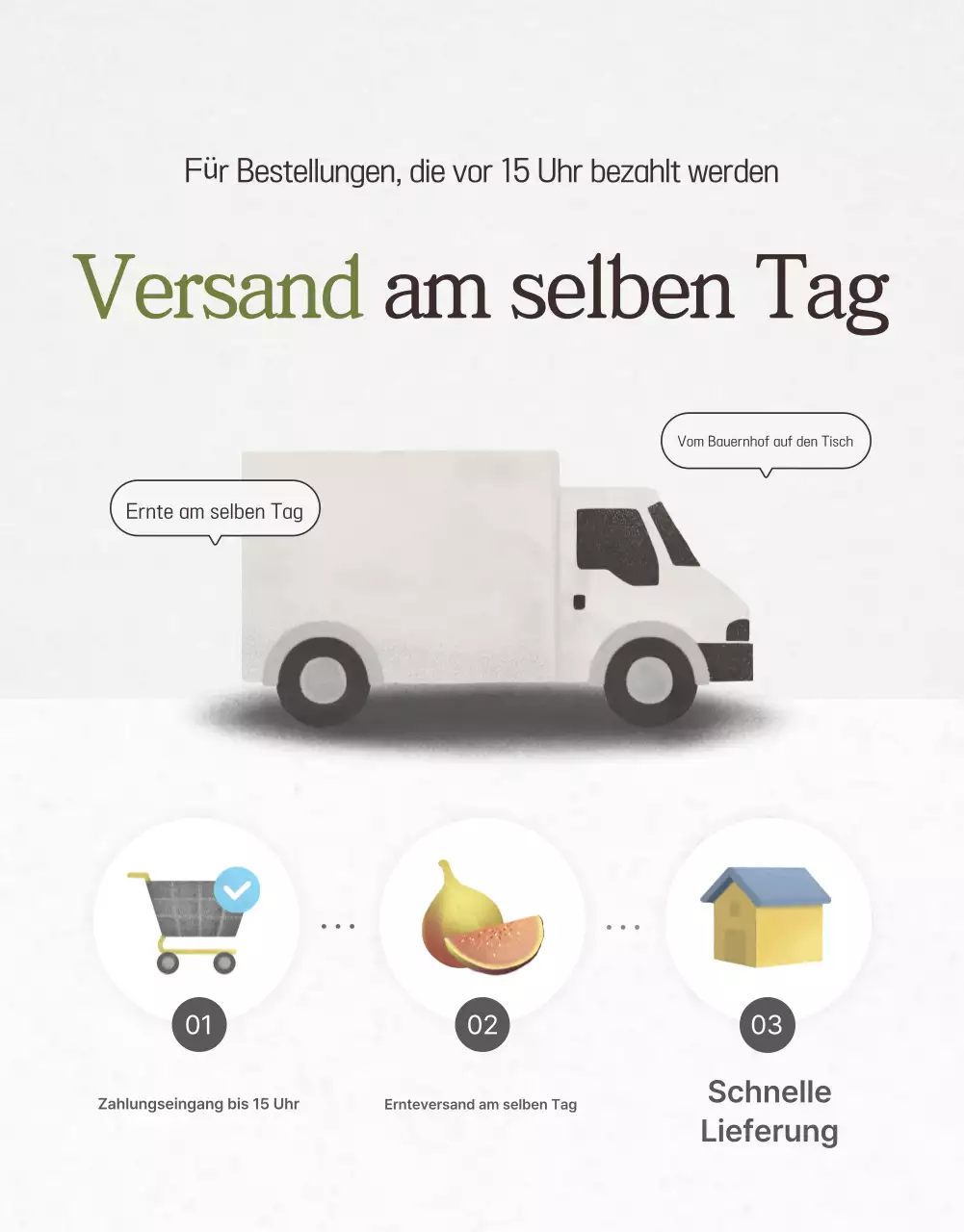 Verkaufsförderung von stilvollen Feigen in Weiß und Grau