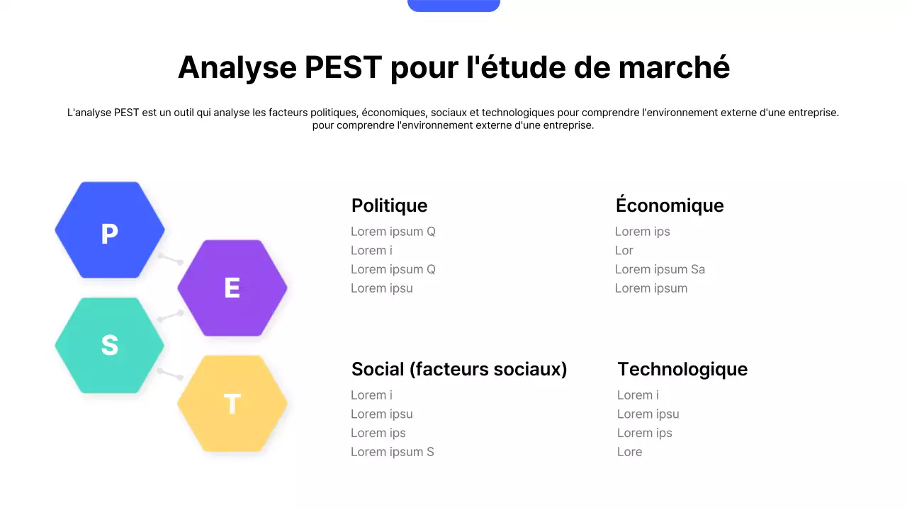 Plan de stratégie de vente moderne bleu