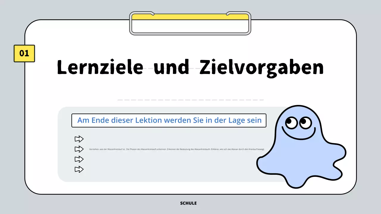graue einfache Wasserlektion
