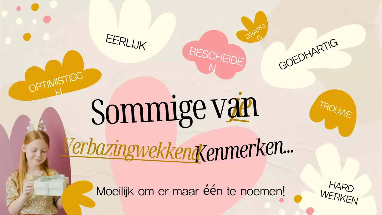 Roze en grijze minimale verjaardagskaart