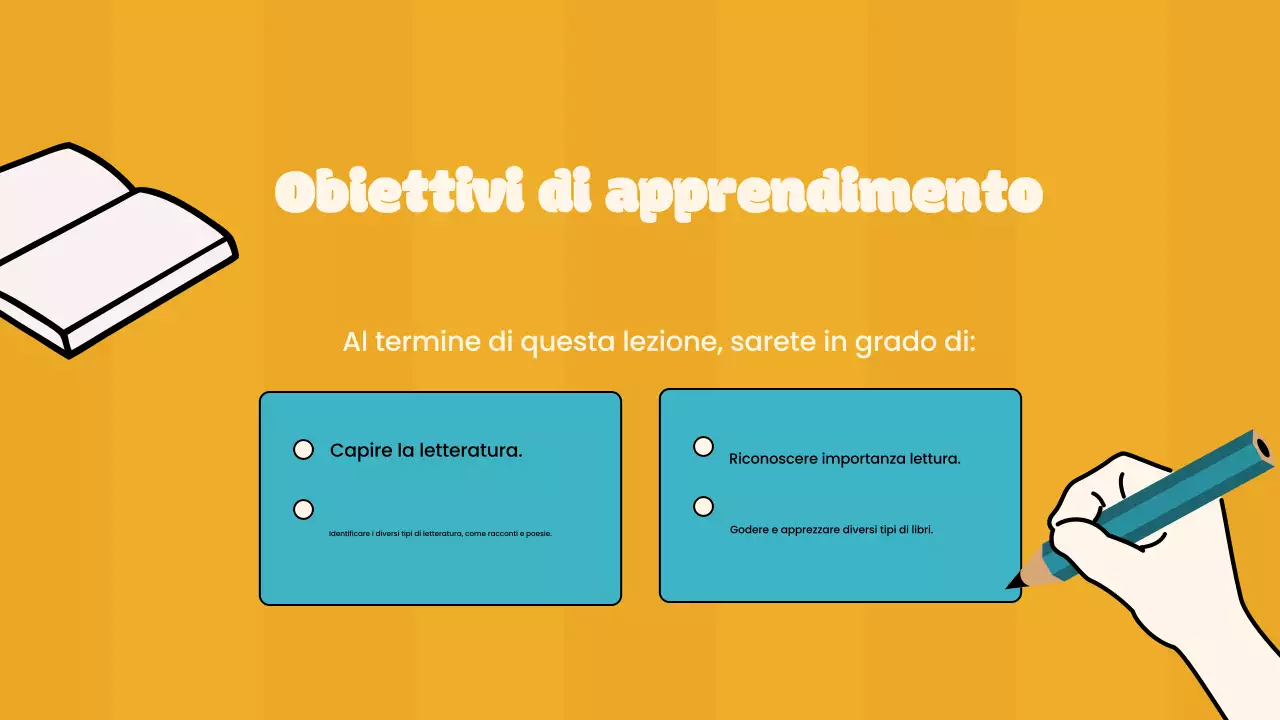 Corso di letteratura arancione semplice