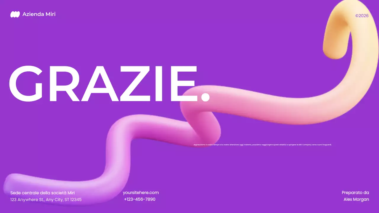 piano di marketing 3d moderno e audace