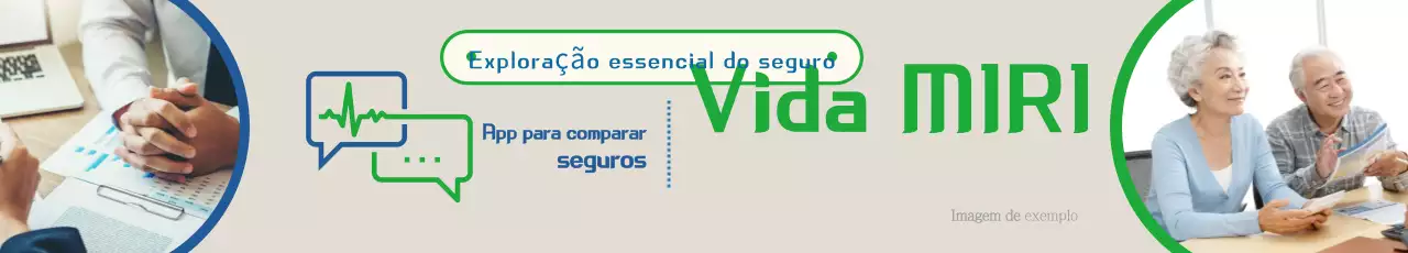 Anúncio moderno de seguro de vida em verde