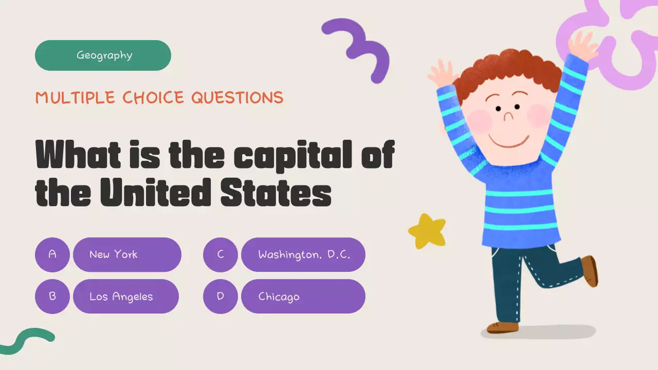 Orange Retro Quiz Announcement Presentation