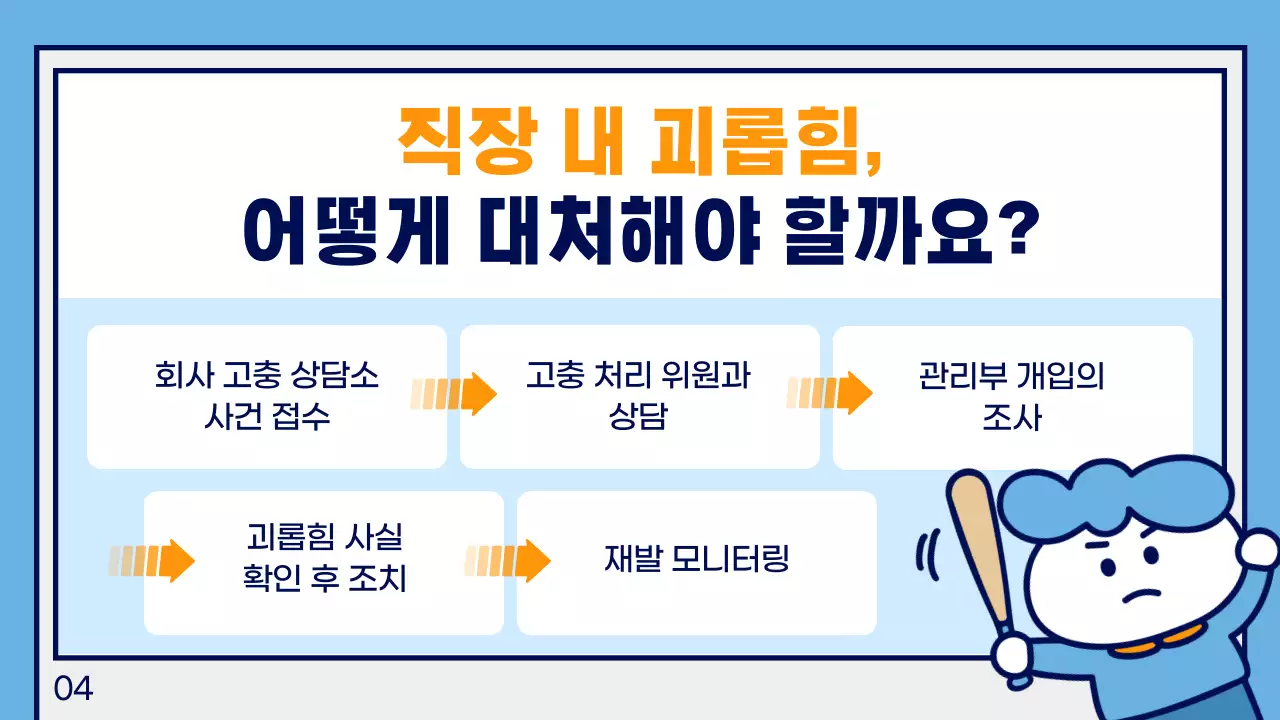 하늘색 심플 직장 교육 자료