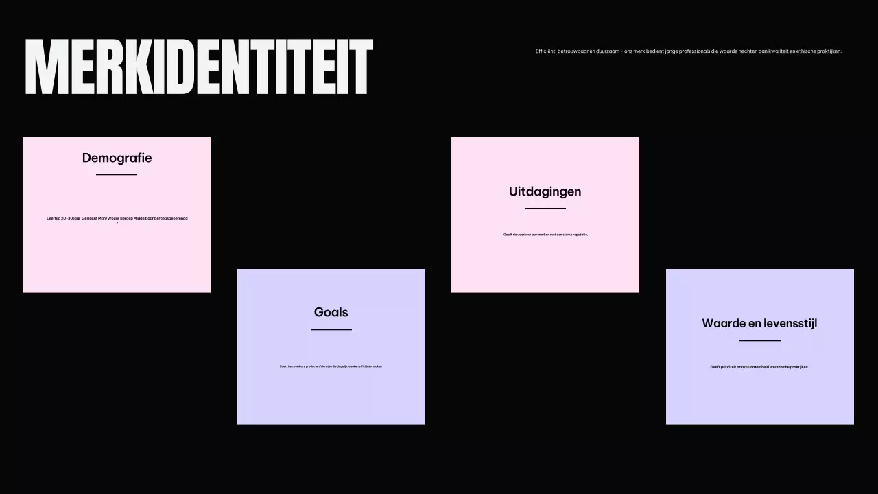 Zwart Modern Marketingplan