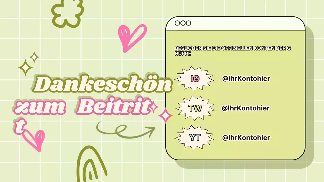 Blau Rosa Trendy Fandom Präsentation