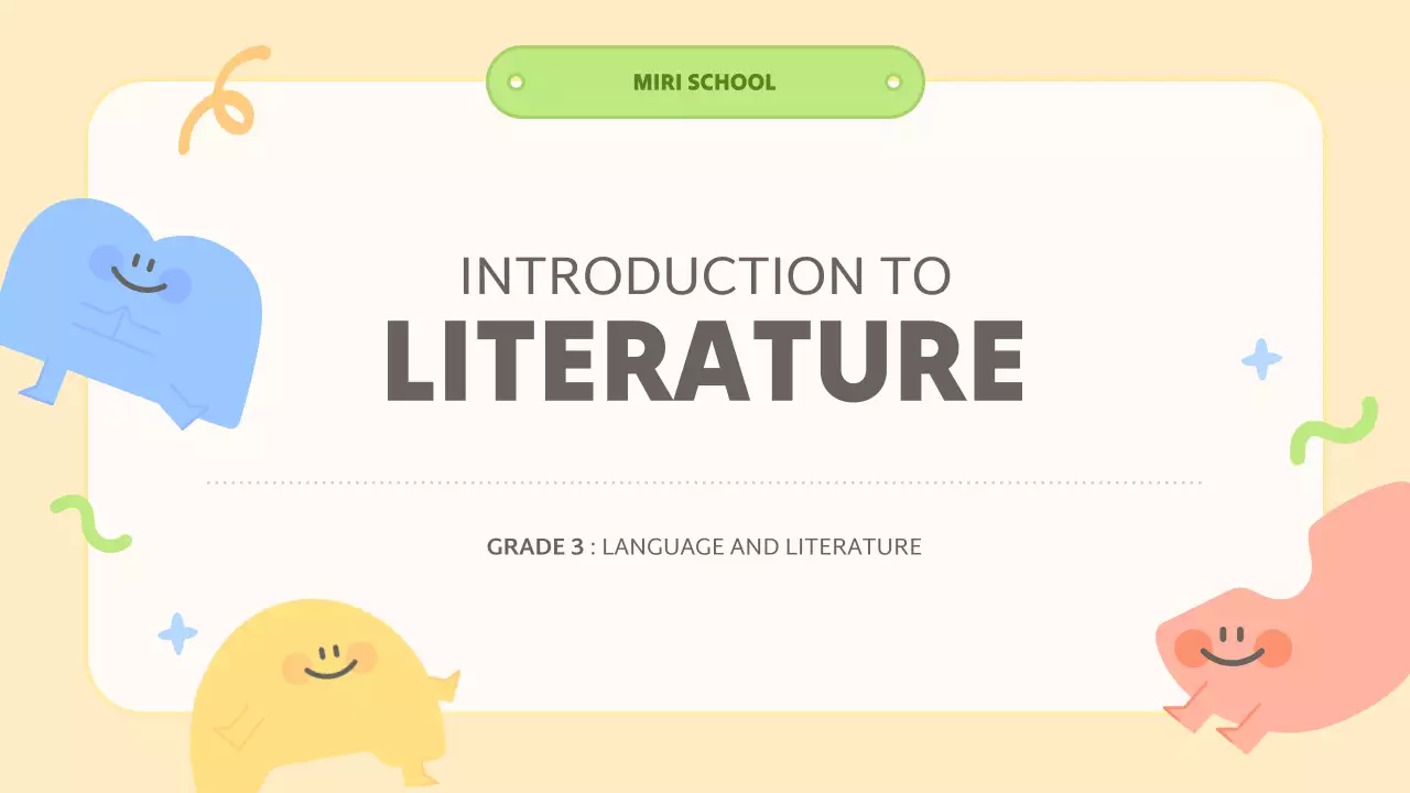Beige Simple Literature Course Presentation