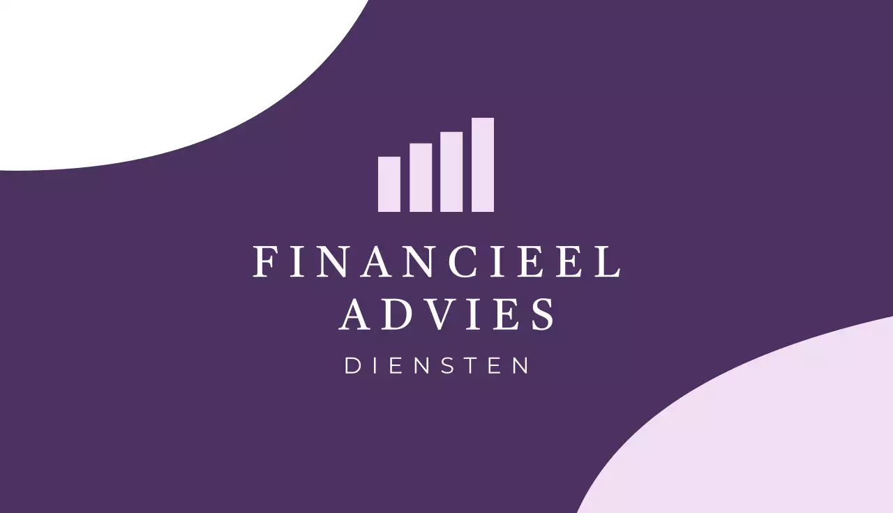 paars professioneel visitekaartje