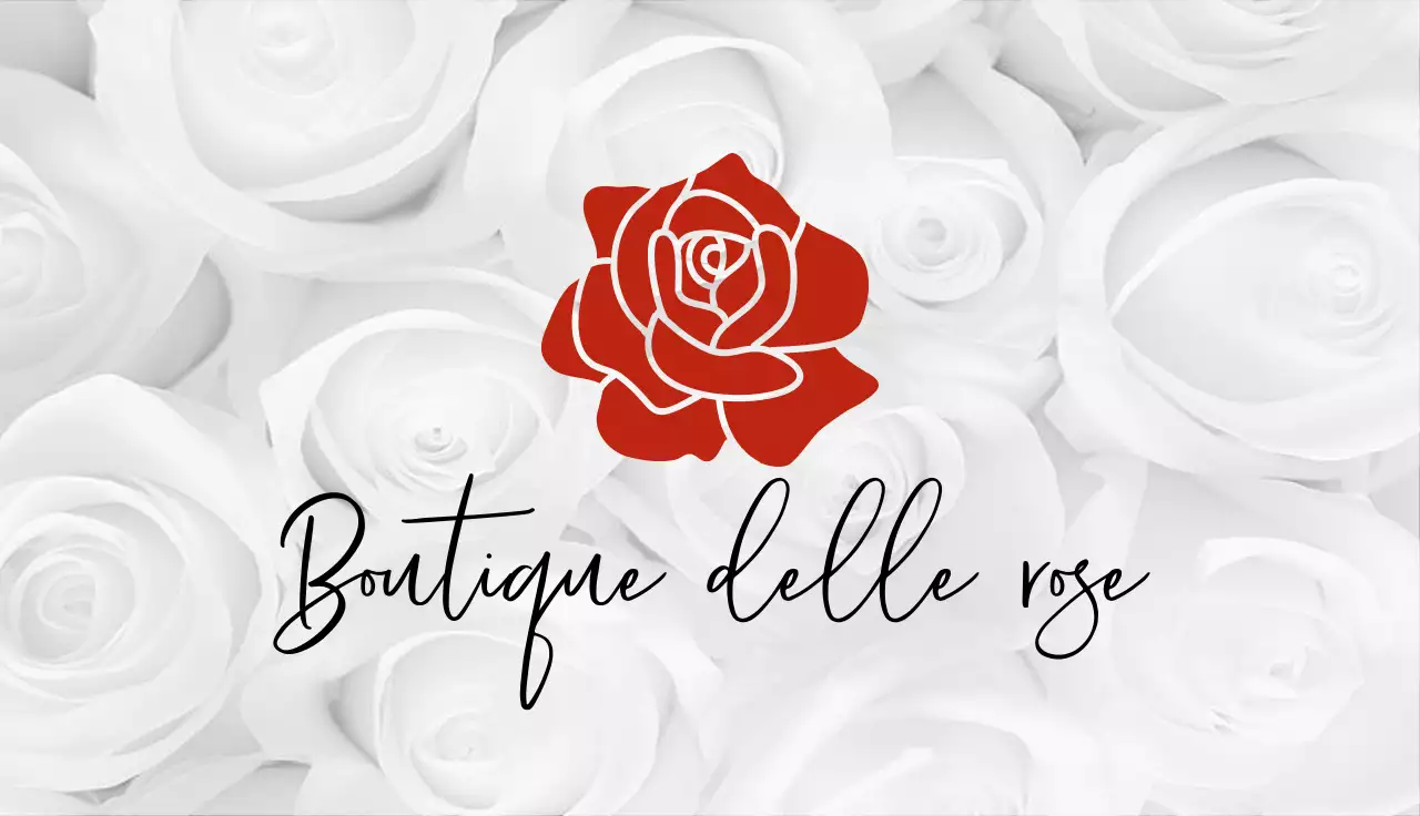 biglietto da visita boutique minimal rosso