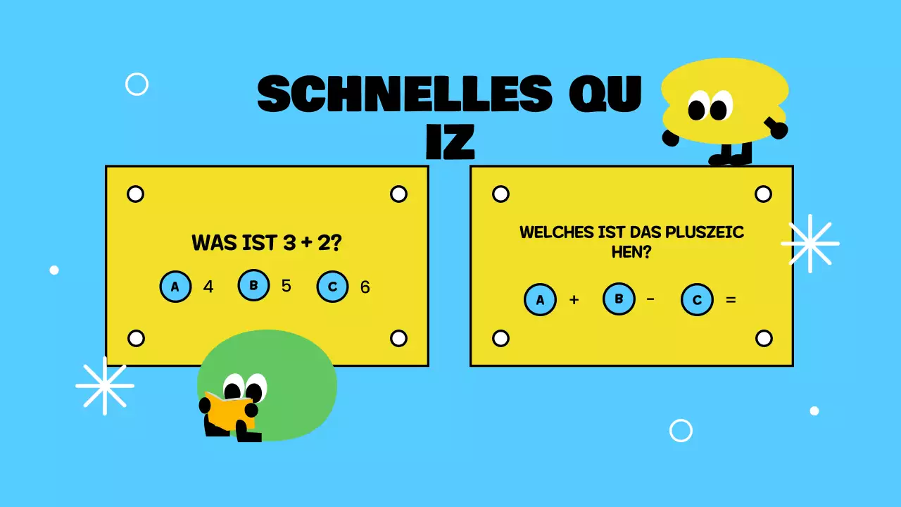 Gelbe spielerische Grundaddition Präsentation