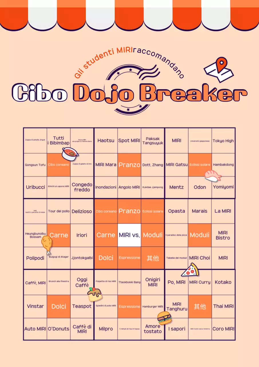 Promuovete il vostro ristorante accogliente arancione