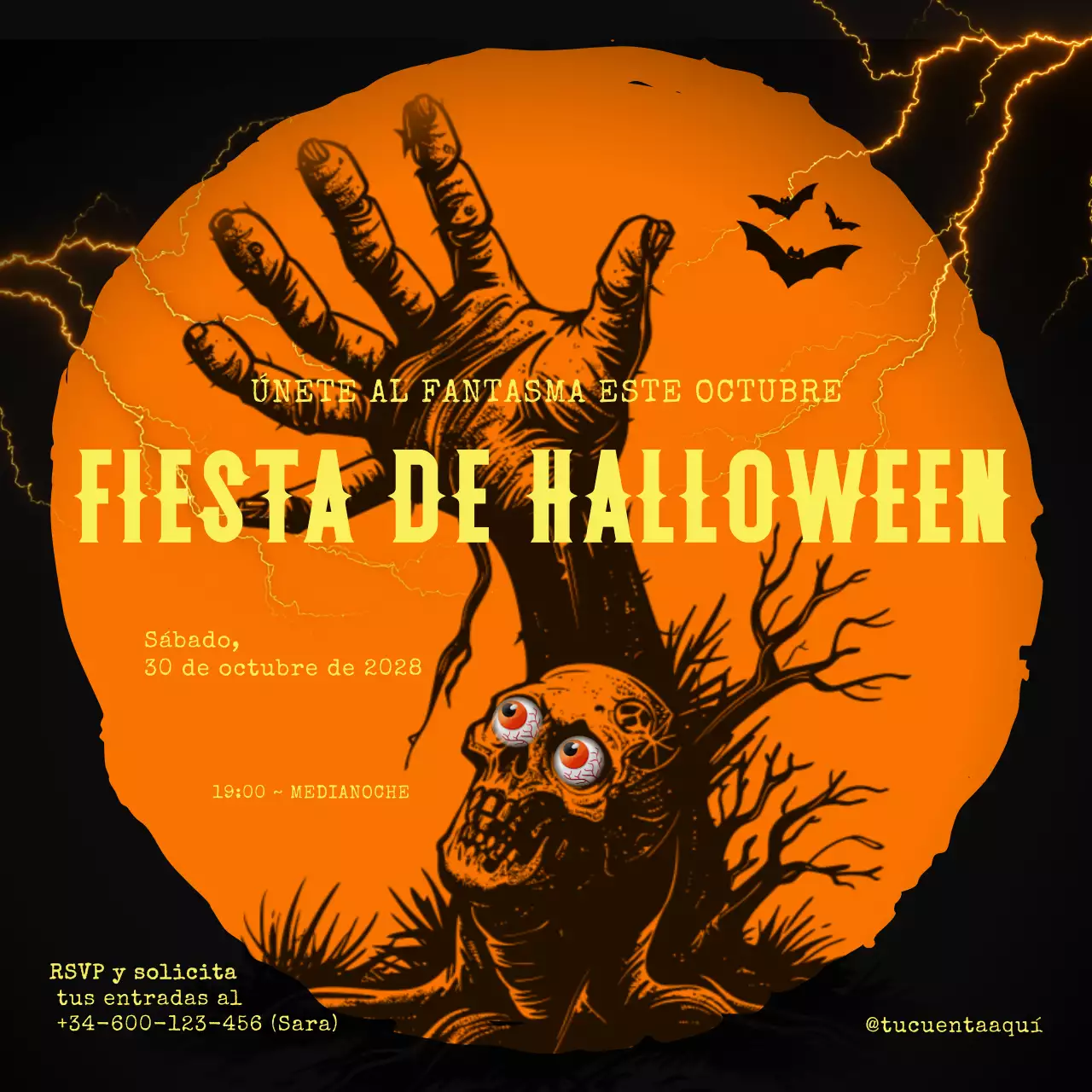 Fiesta de Halloween Promoción de eventos