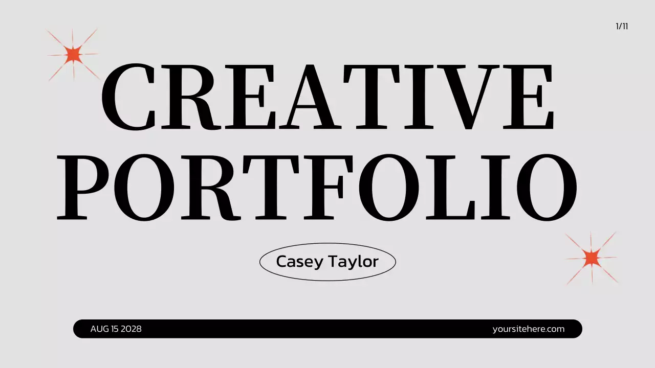 Grey Professional Portfolio Presentation