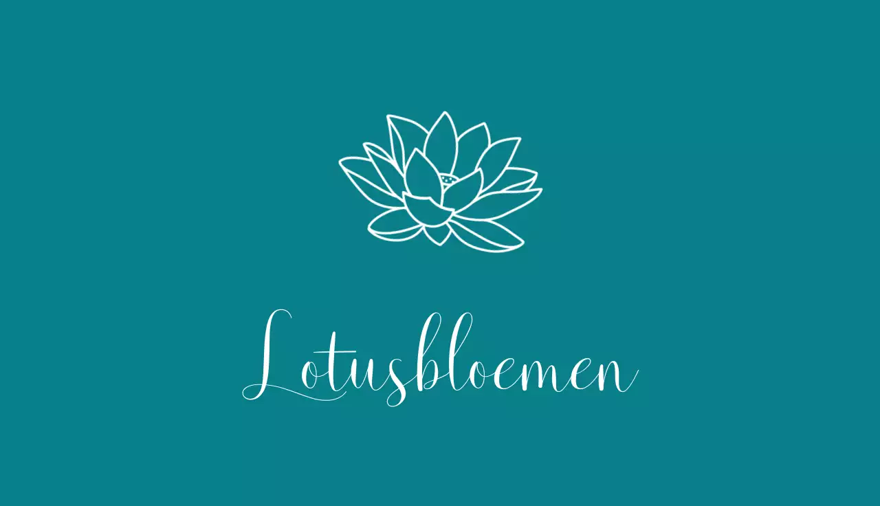 groenblauw minimaal visitekaartje