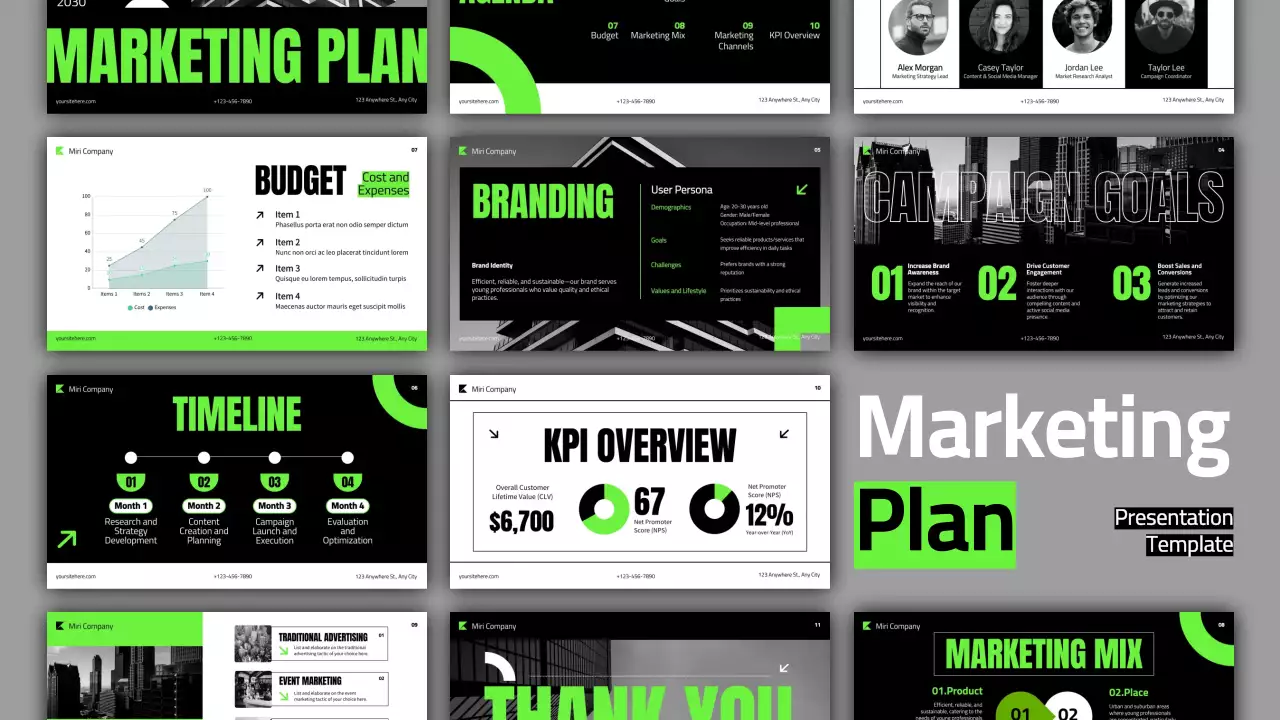 Green Modern Marketing Presentation