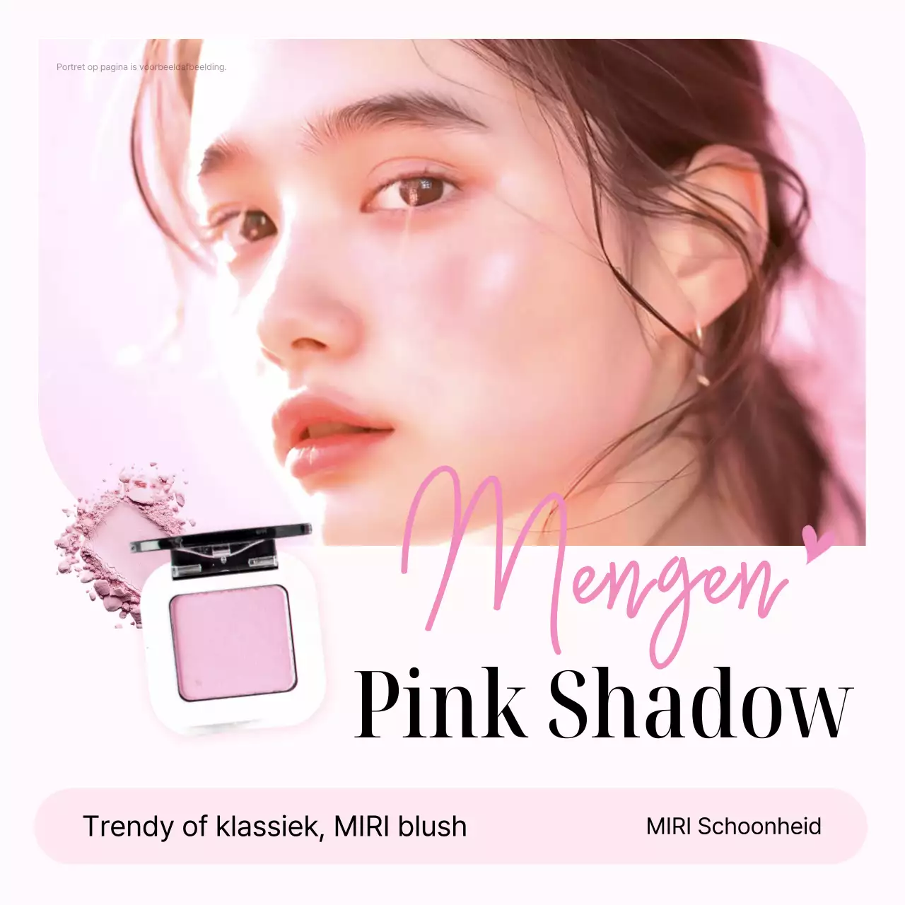 Roze chique cosmetica reclame