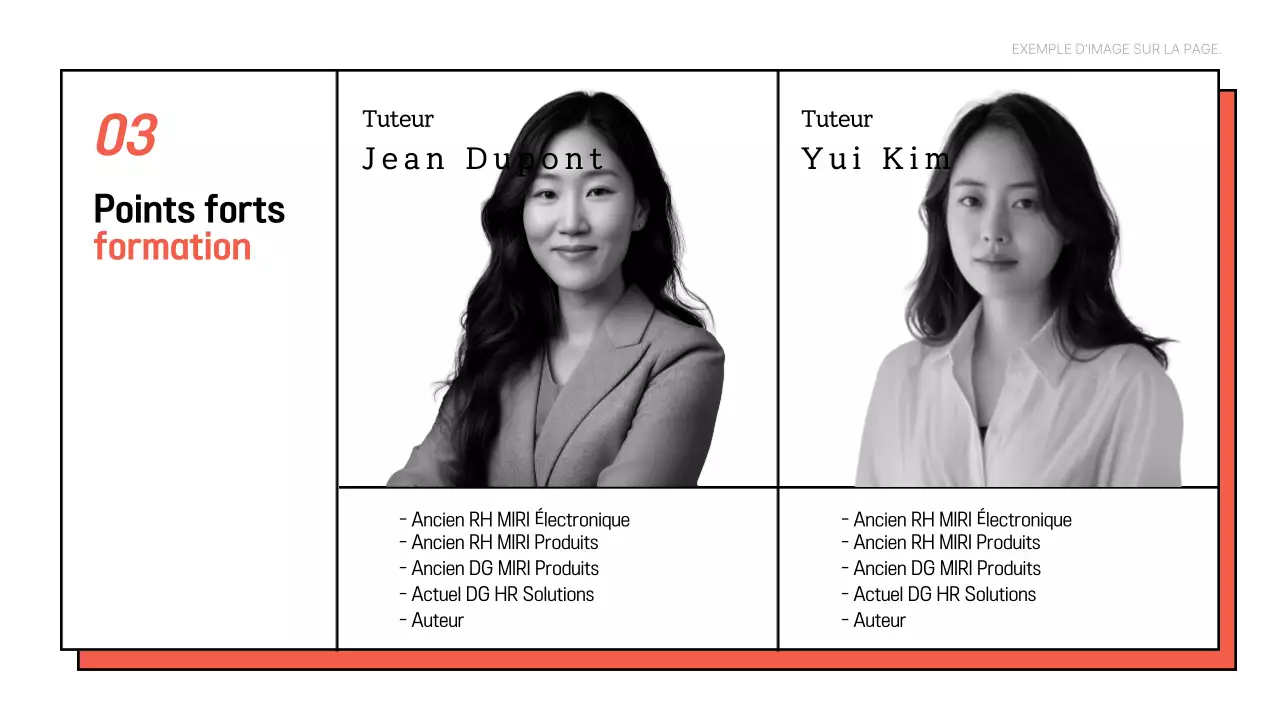 Promouvoir un simple séminaire interne en blanc et orange