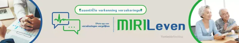 Moderne levensverzekeringsadvertentie in groen