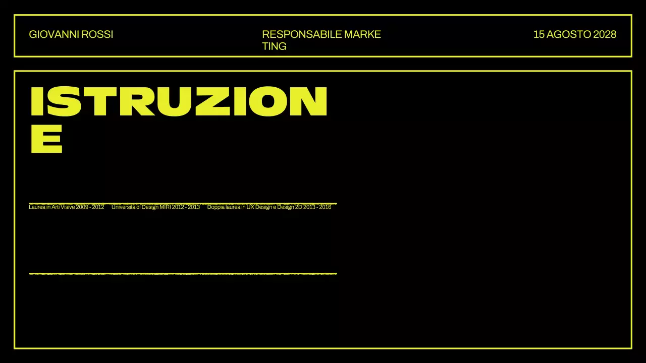 Presentazione del portafoglio creativo