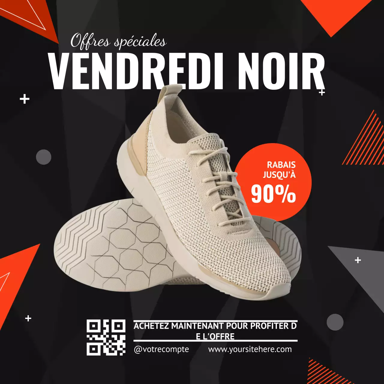 black friday sale modern shoe promotion