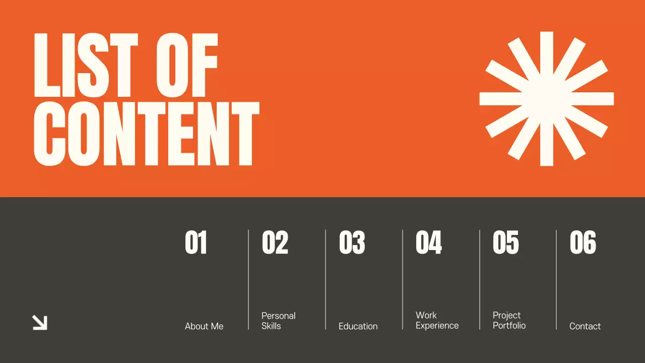 Orange Modern Portfolio Presentation