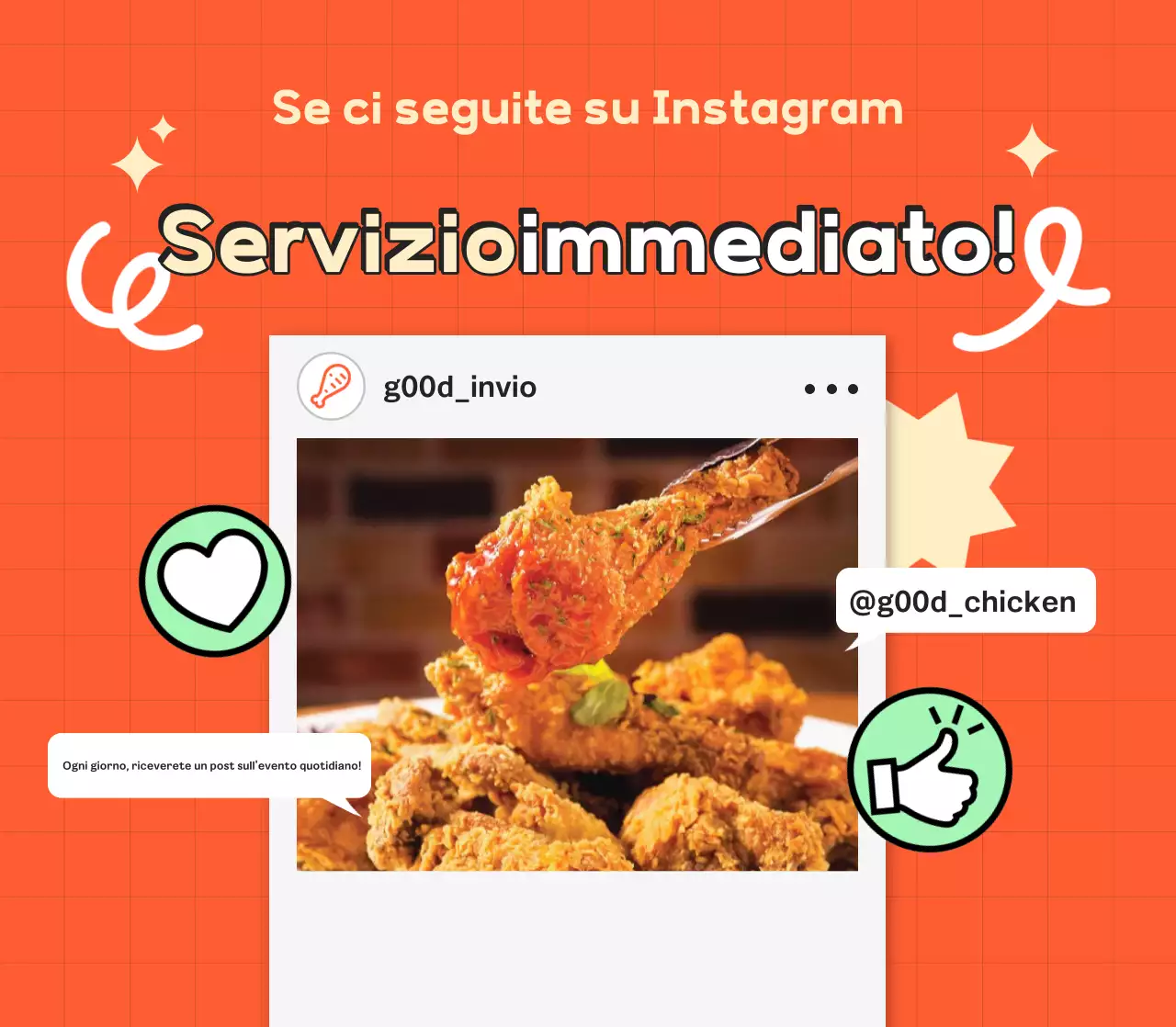 Promuovere gli eventi Orange Pop sui social media