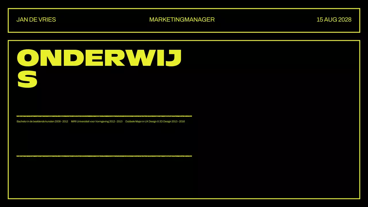 Presentatie creatief portfolio