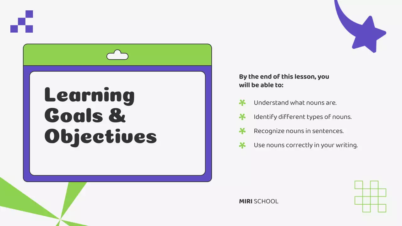 Presentasi Kursus Tata Bahasa Green Playful