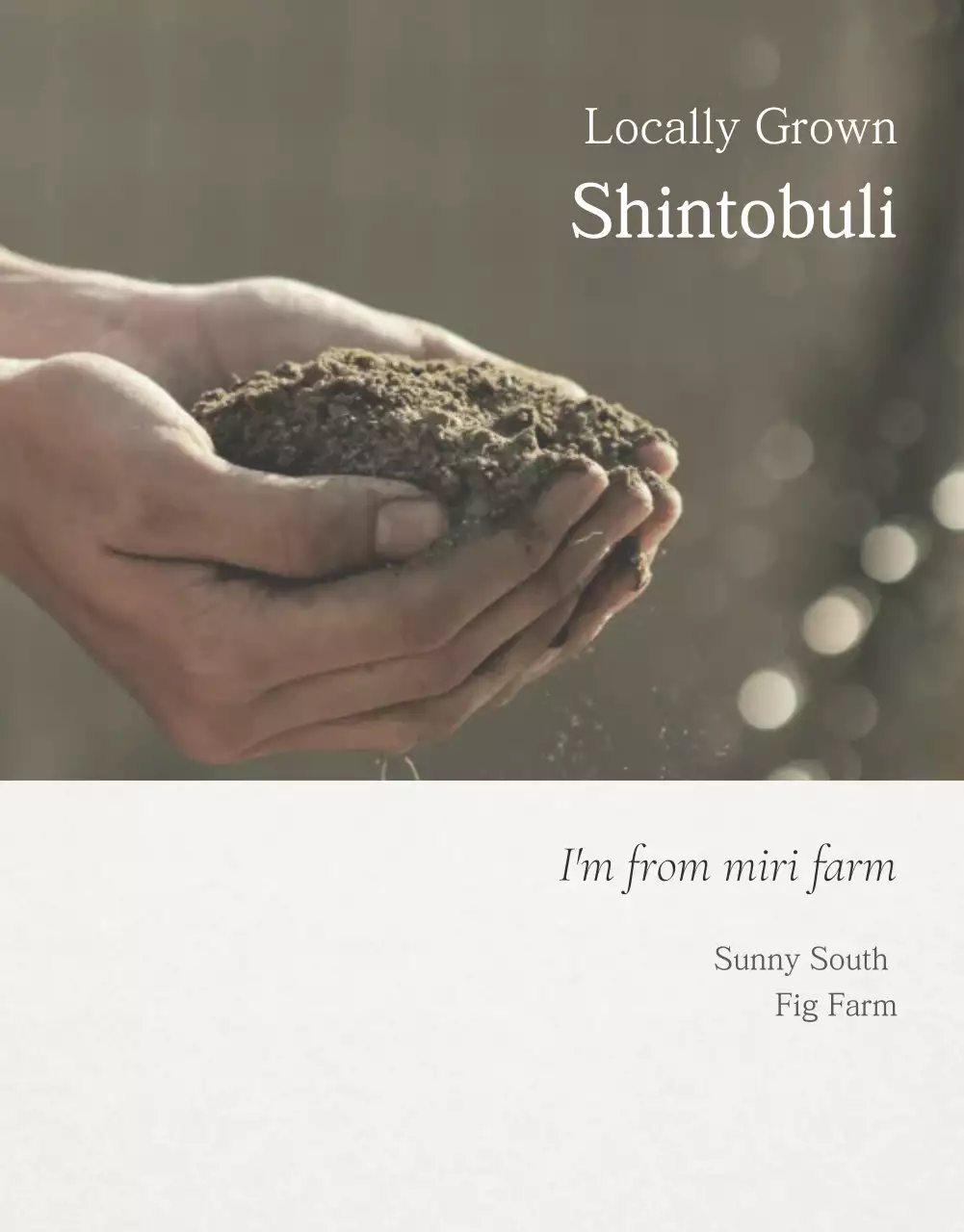 Green Rustic Figs Promotion Poster