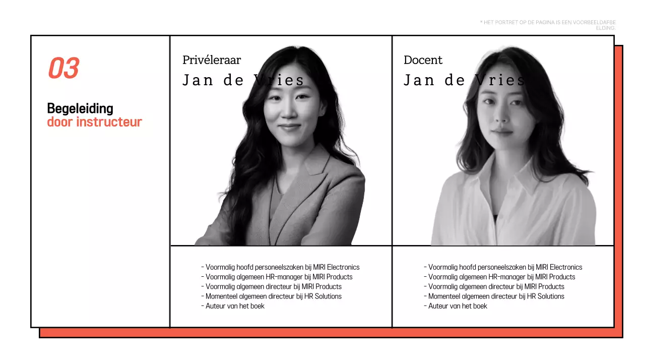 Promoot een eenvoudig intern seminar in wit en oranje