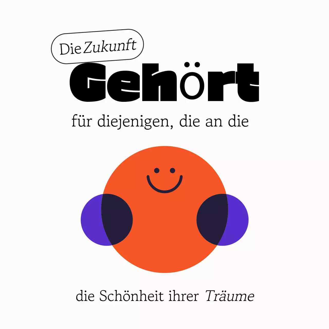 Trendy Ästhetisch Illustrativ Spaß Minimal Abstrakt Geometrisch Buntes Zitat