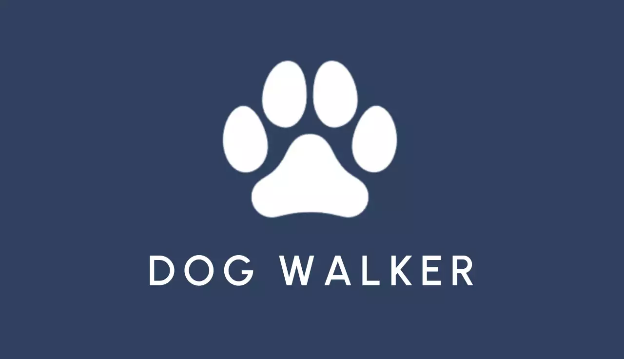 Navy Minimal Pet Business Card