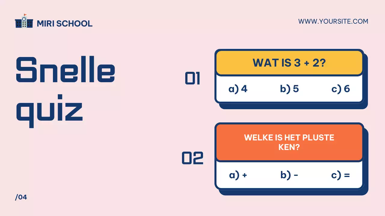 blauw eenvoudige wiskunde klasgids presentatie