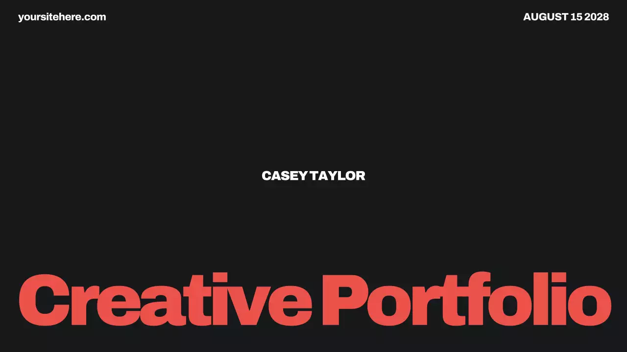 Red Modern Portfolio Resume Presentation