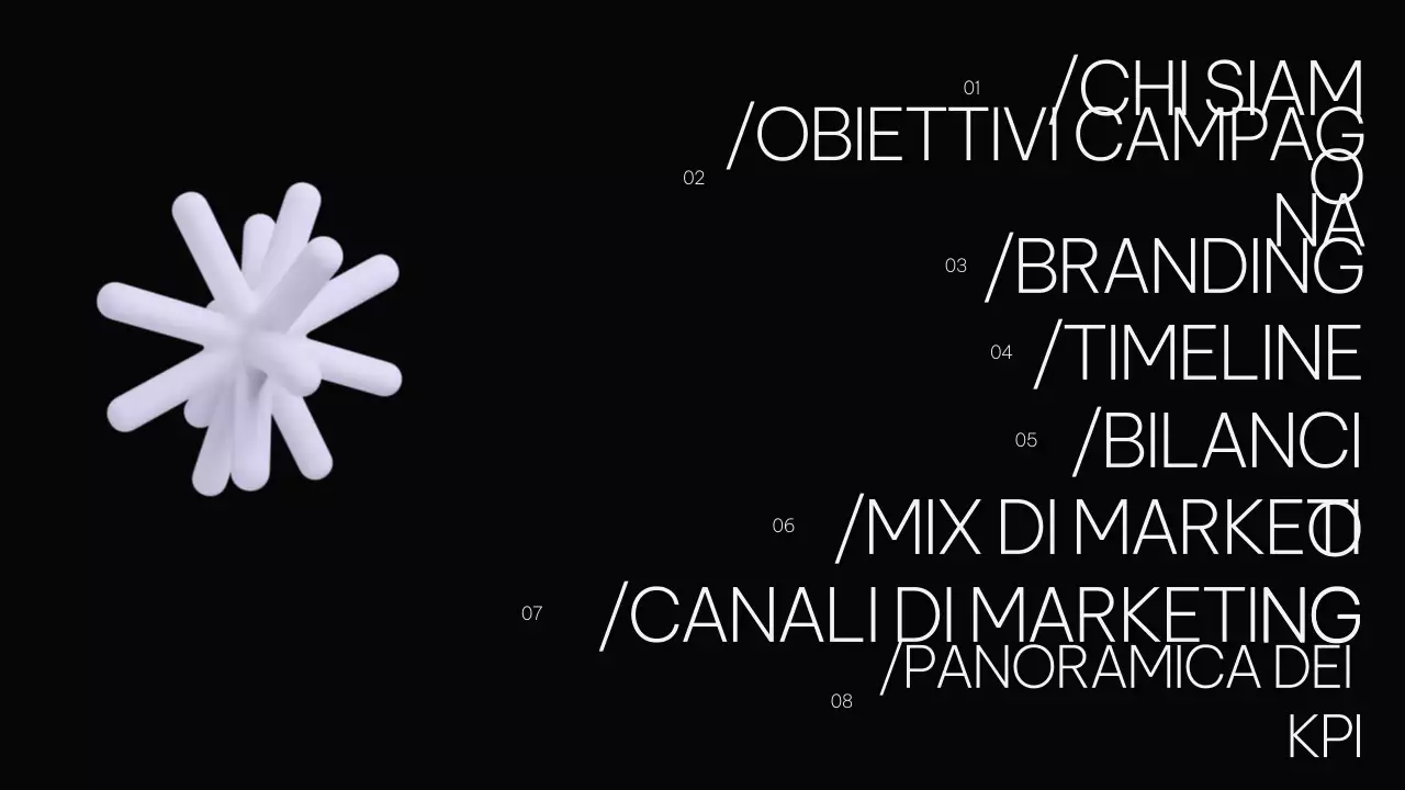 Piano di marketing nero moderno