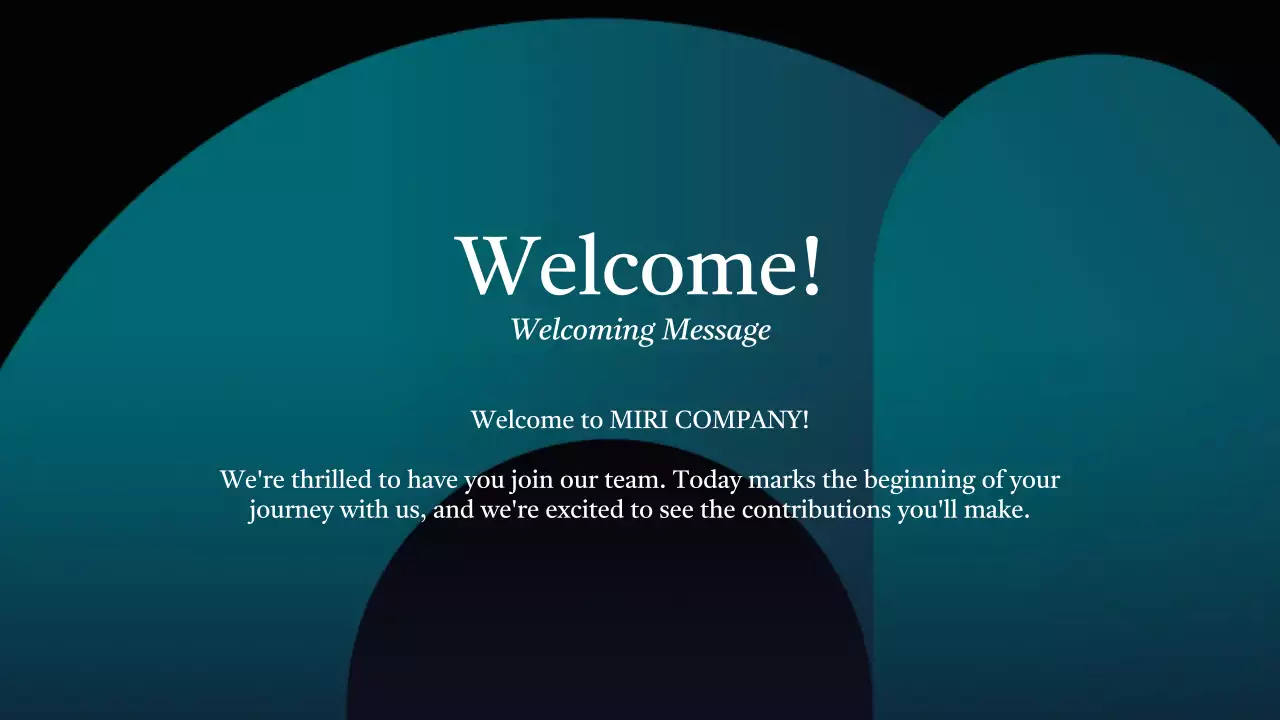 Teal Professional Onboarding Guide Presentation