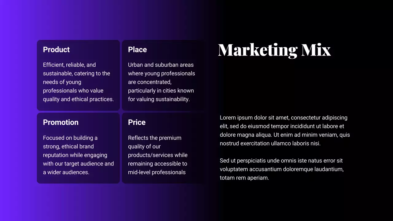 Purple Modern Marketing Plan Document Presentation