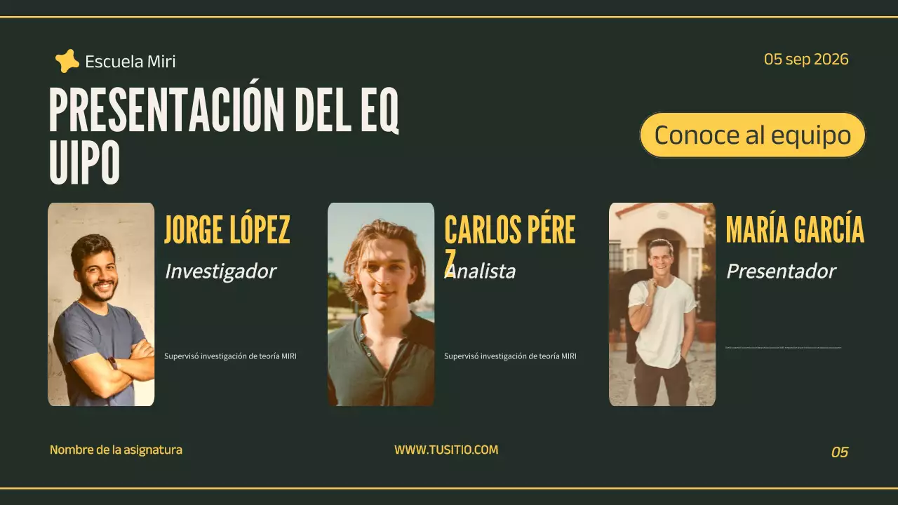 presentación de un proyecto profesional ecológico