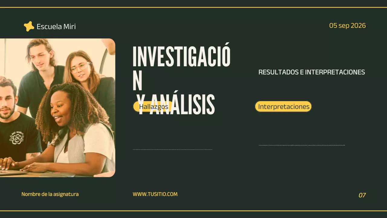 presentación de un proyecto profesional ecológico