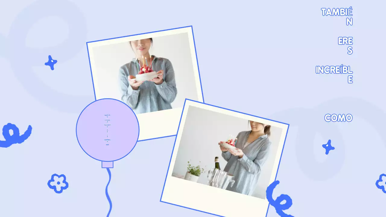 Presentación de Blue Playful Birhtday