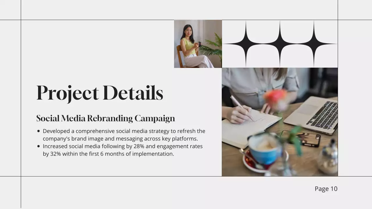 White Minimal Portfolio Presentation