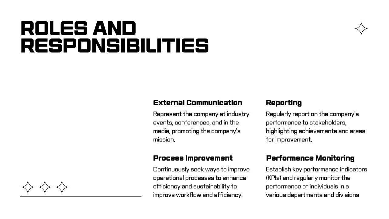 Black Modern Employee Guide Presentation