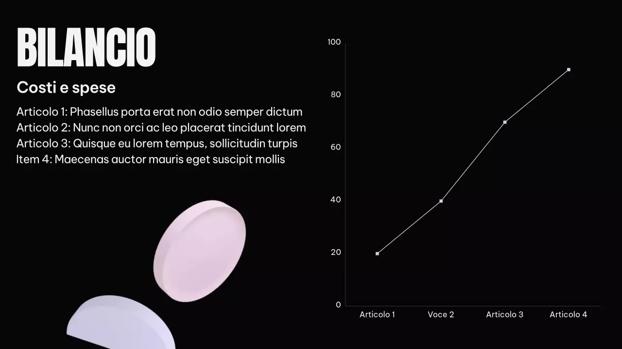 Piano di marketing nero moderno