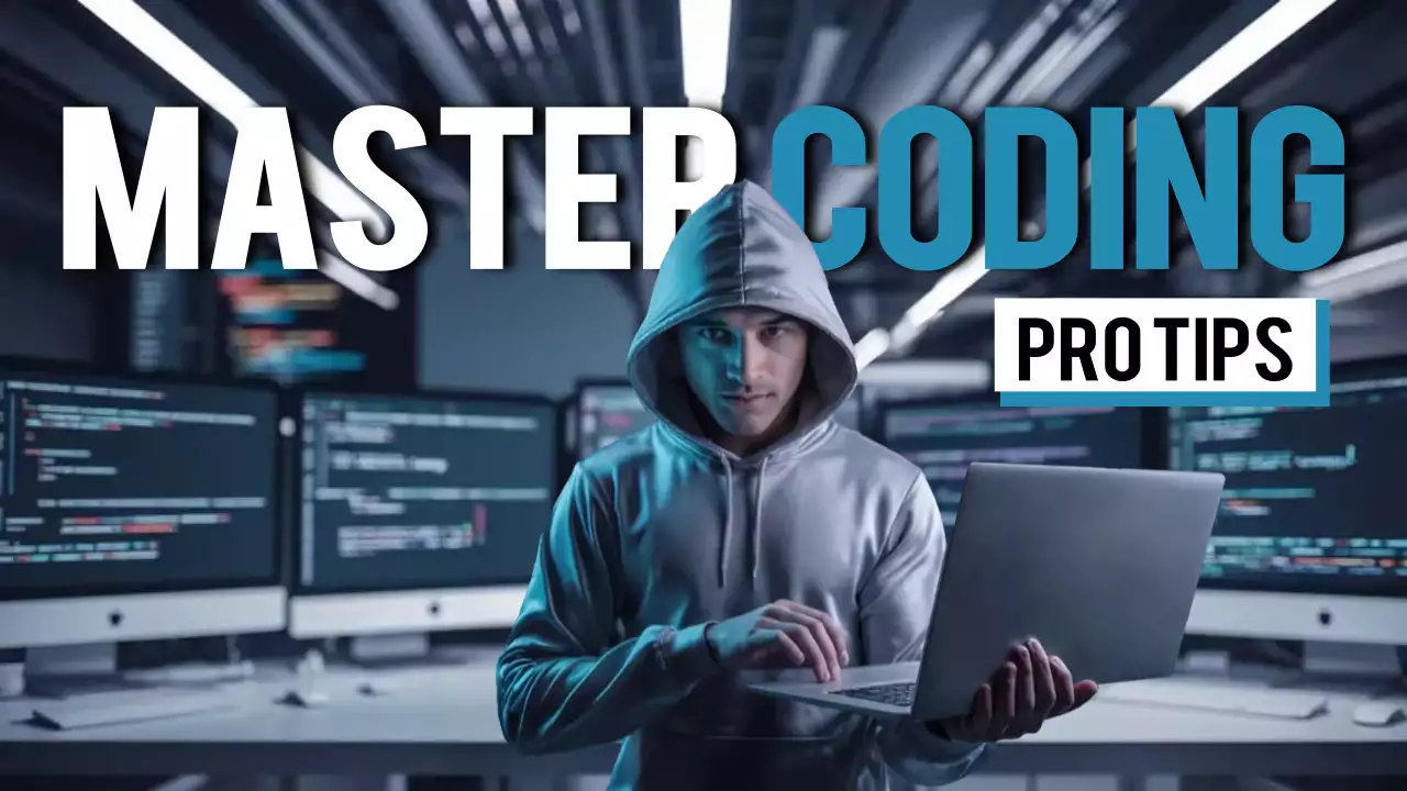 Blue Cyber Coding Guide YouTube Thumbnail