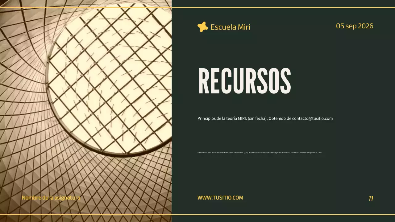 presentación de un proyecto profesional ecológico